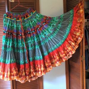 Beautiful fiery gypsy or flamenco skirt, one size fits all 💥